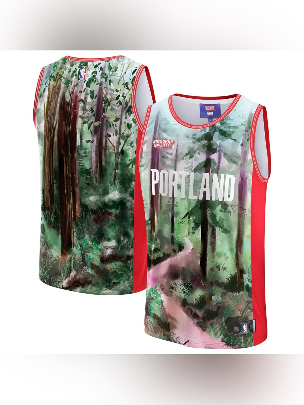 NBA x KidSuper Studios Portland Trailblazers Hometown Jersey - Fanatics - Size L